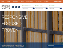 Tablet Screenshot of barkermartin.com